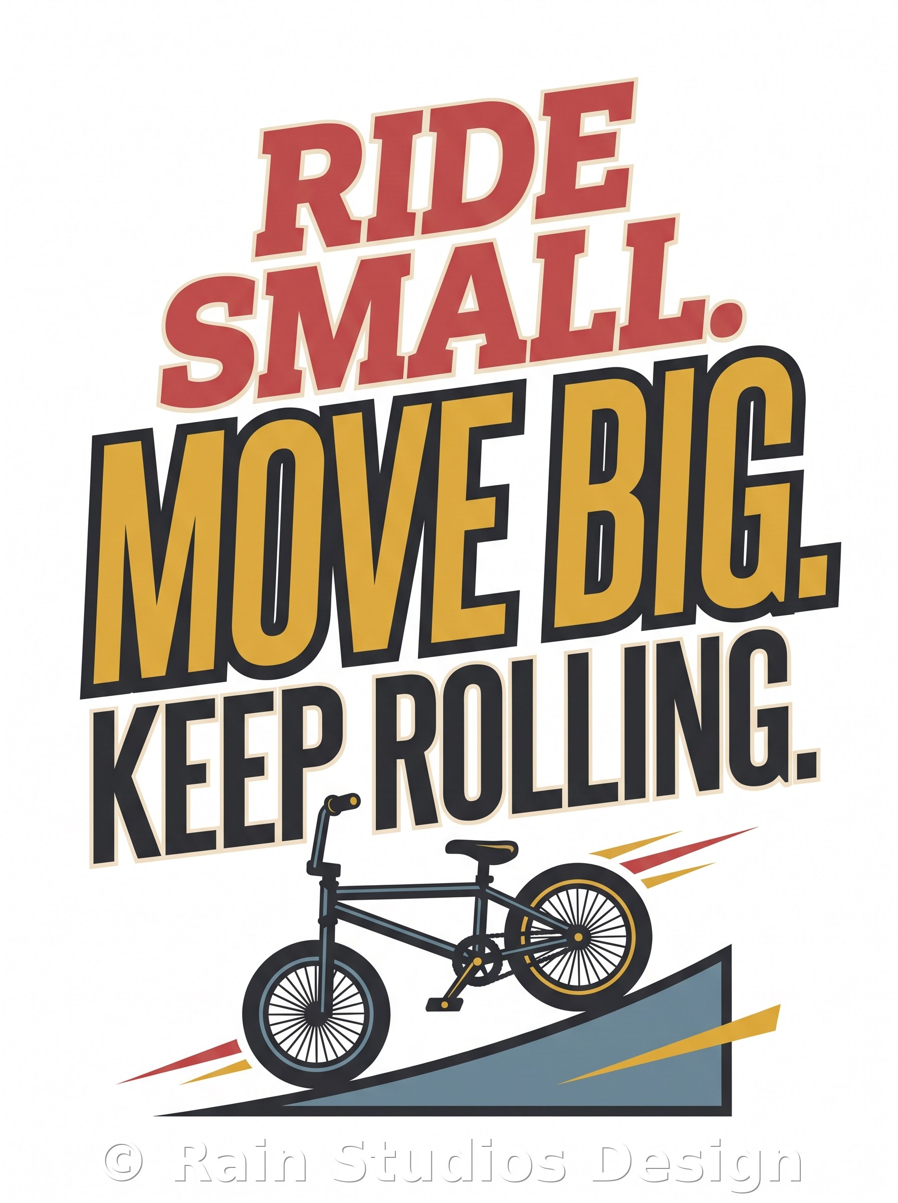 Bmx Cycling Typography T-shirt design