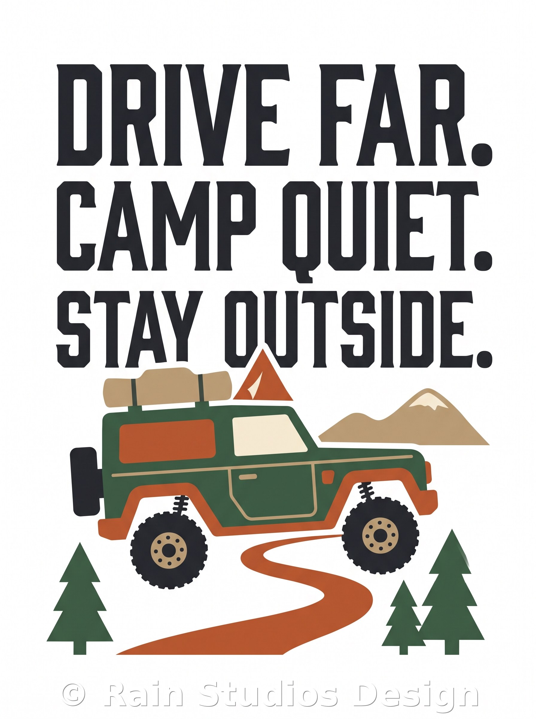 Create Camping Vehicle Adventure T-shirt design