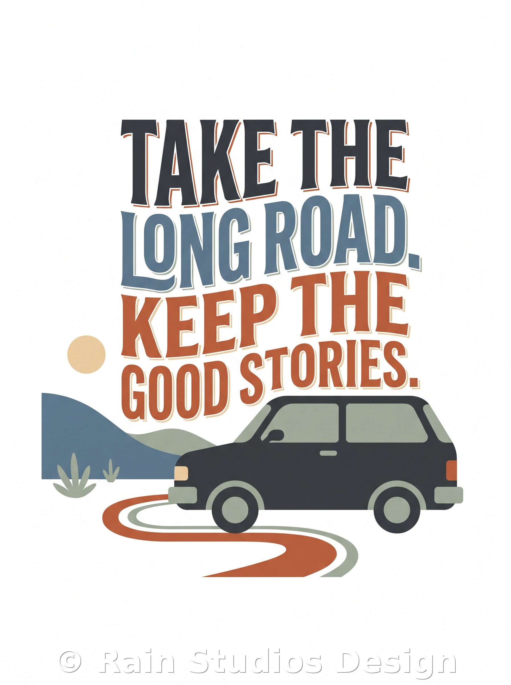 Create Road Trip T-shirt design