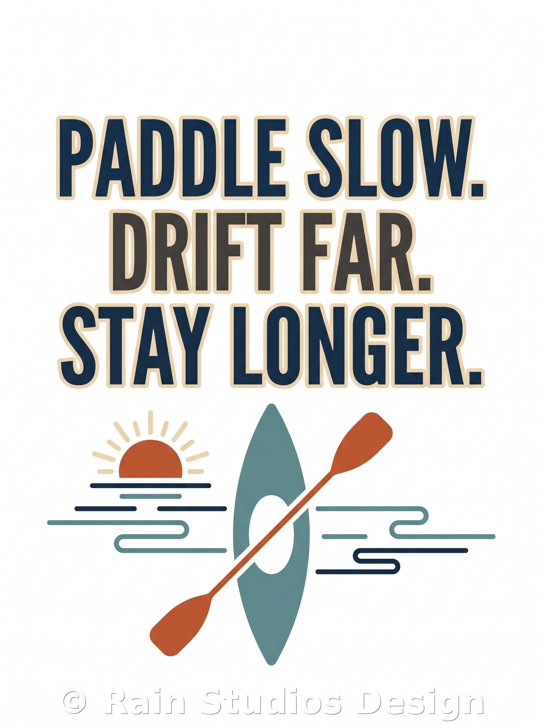 Kayaking T-shirt design