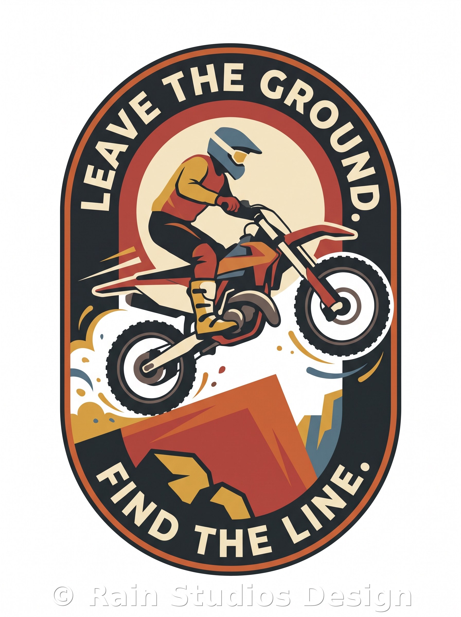 Motocross Rider Jumping Dirt Bike T-shirt design