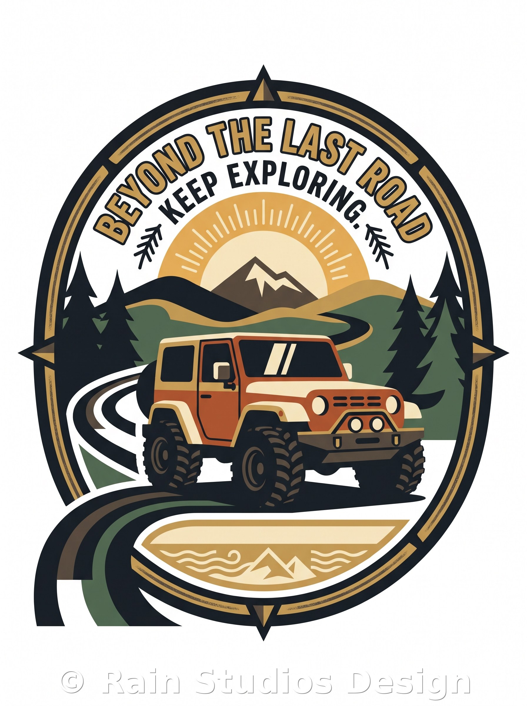 Off-road Vehicle T-shirt design