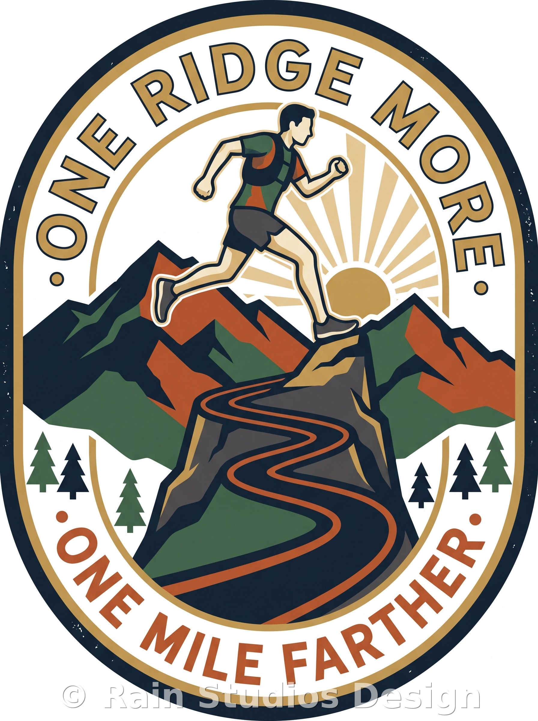 Trail Running T-shirt design